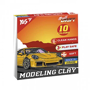 Пластилін 10 кольорів 200г "Drift King" YES (540666)