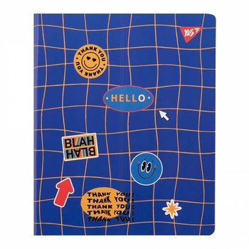 Записна книга блокнот YES Sticky mood А5 50 аркушів клітинка карт. обкладинка подвійна cпіраль (151856)