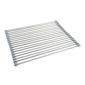 Кухонный коврик для посуды Platinum из латуни 470х355мм LN118K