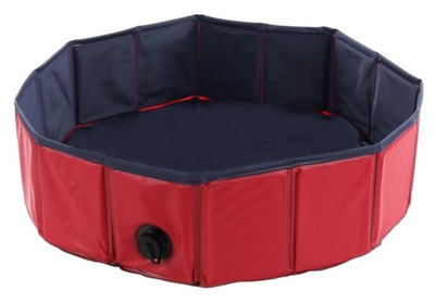 Басейн для собак Flamingo Doggy Splash Pool S 80 x 20 см Blue/Red (5400585002294)