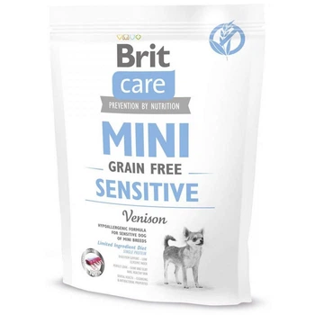 Сухий корм Brit care Mini GF Sensitive Venison для собак міні порід із чутливим травленням оленіна 400г