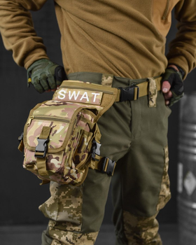 Тактическая сумка поясная на ногу swat mtk 0