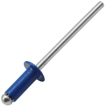 Заклепка з пласкою головкою DIN7337 4х12 Al/St RAL5005 6-8 К Steelfix 100 шт (119143)