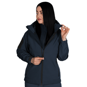 Жіноча куртка Stalker SoftShell Темно-синя (7443), XXXL