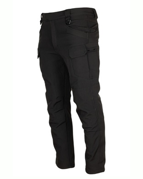 Штани утеплені тактичні softshell m black