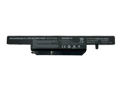 Аккумулятор для ноутбука Clevo W650BAT-6 W670RC 11.1V Black 5200mAh OEM