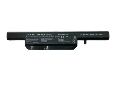 Аккумулятор для ноутбука Clevo W540 M72 11.1V Black 5200mAh OEM (065075)