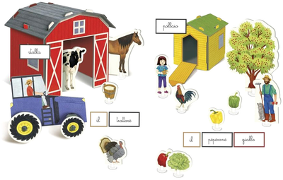 Gra planszowa Clementoni Montessori Farm Words and Phrases (8005125163694)