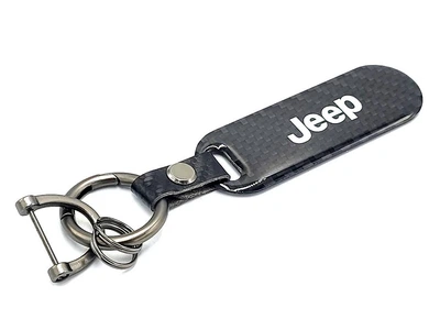 Брелок для ключей Carbon с карабином JEEP