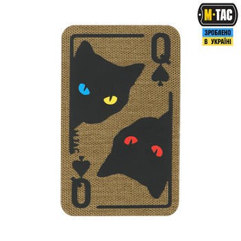 Нашивка M-Tac Queen of spades Coyote/Black