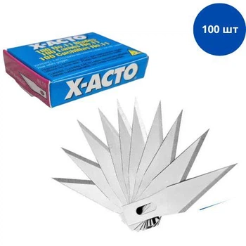 Лезвие для макетного модельного ножа, 100шт, скальпеля X-Acto №11
