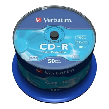 Диски CD-R Verbatim ExtraProtection 52x 700 Mb 80 мин туба 50 шт (43351)