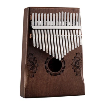 Калимба Hluru Huashu KHD17 Lotus Mahogany Brown (17 язичков, красное дерево)
