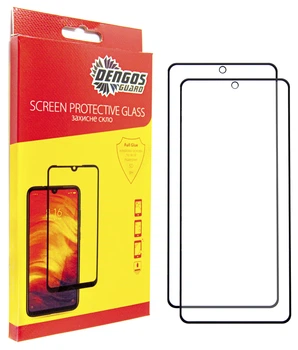 Захисне скло DENGOS для Poco M4 Pro 4G Black 2 шт Black (DG-TG2P-52)
