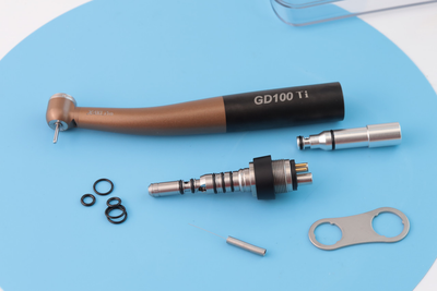 Турбинный ортопедический наконечник со светом GD100 Ti X4KL Pro + мультифлекс 6 каналов