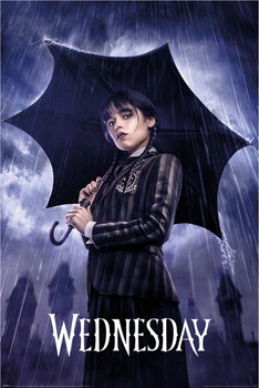 Постер плакат "Уэнздей (Ливень)" 61x91.5см Pyramid International (ps-104695)