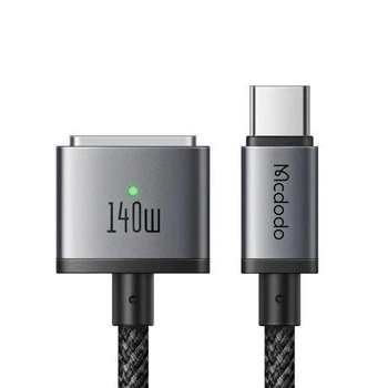 Кабель з індикатором для Macbook - McDodo CA-1470 USB-C to Magsafe 3 Magnetic with LED 2 метри 140W