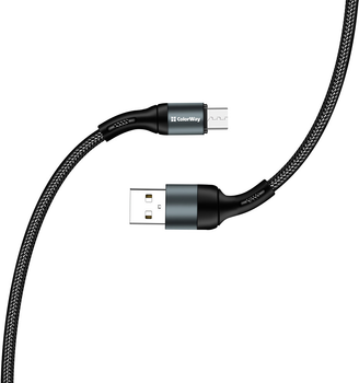 Kabel ColorWay USB MicroUSB 2.4A 1 m Black (CW-CBUM045-BK)