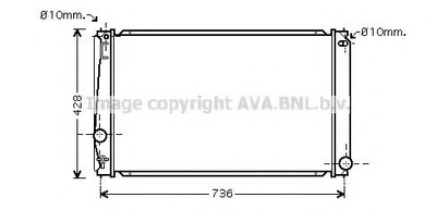 TO2419 AVA Радіатор охолодження RAV 4 MK III (2006) RAV 4 2.0 VVTI Ava (TO2419)