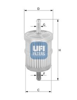 Комплект паливних фільтрів (12шт) UFI (3100100)