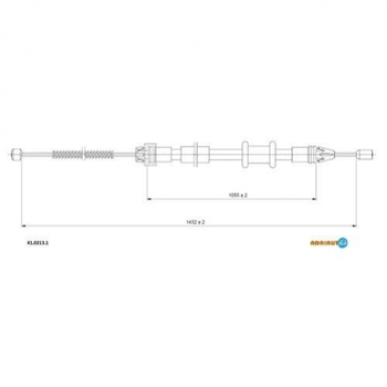 Трос зупиночних гальм Adriauto (4102131)