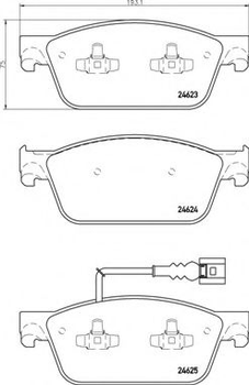 Гальмівні колодки дискові Brembo (P85141)