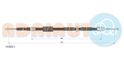 Трос зупиночних гальм Adriauto (1302221)