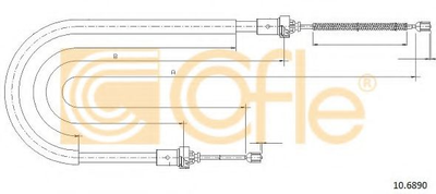 Трос ручника Cofle (106890)