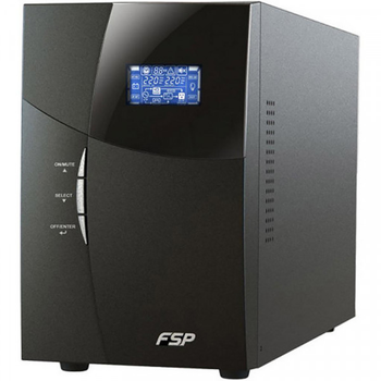 Джерело безперебійного живлення FSP 1 kVA Tower KN-1101TS 1000VA/900W Online AVR Black PPF8000904