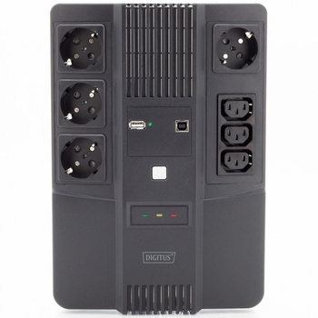 Источник бесперебойного питания Digitus Line-Interactive DN-170111 800VA/480W LED 4xSchuko/3xC13 RJ45 USB