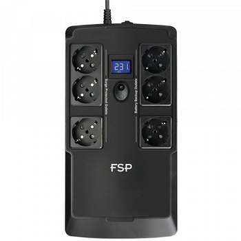 Джерело безперебійного живлення FSP PPF4801702 NanoFit 800 800ВА/480Вт LCD RJ45 6хSchuko AVR