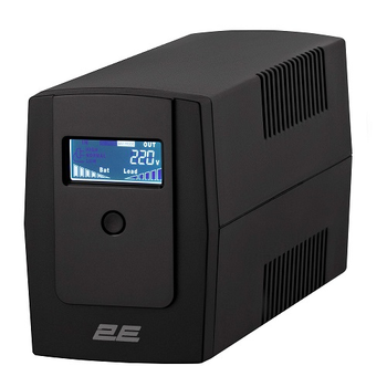 Источник бесперебойного питания с дисплеем 2E 850ВA/480Вт LCD USB 2xSchuko Black (2E-DD850)