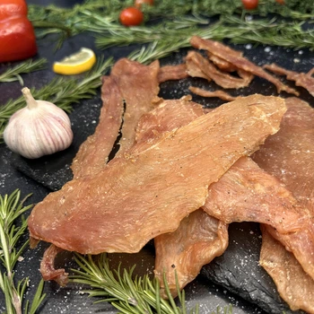 М'ясні чіпси курячі зі смаком "Часник" 500г