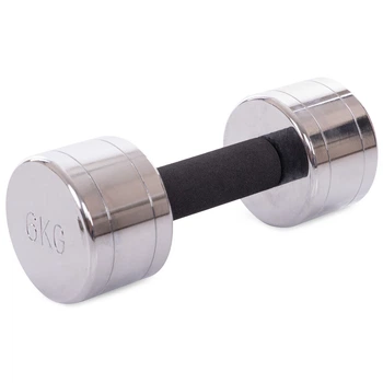 Гантель хромированный Record Pro (1x6кг) (1шт, металл хромированный) (DB5202-6)