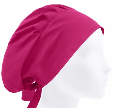 Медицинская шапочка-чепчик женская HeadwearUniverse универсальная Малиновая