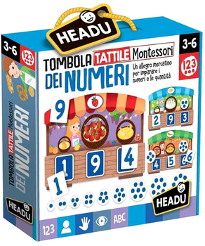 Zestaw edukacyjny dla niemowląt Headu Tactile Bingo of Montessori Numbers (8059591420249)