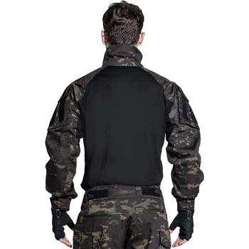 Тактична сорочка Emerson G3 Combat Shirt Camo Black - XXL