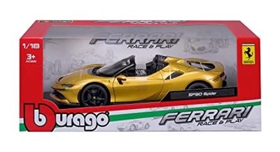 Металева модель автомобіля Bburago May Cheong Grooup-Bubrago Ferrari-SF 90 Spider 1:18 (4893993160167)