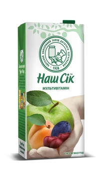 Сок Наш Сік Мультивитаминный с мякотью 0.95 л (4820016250369)