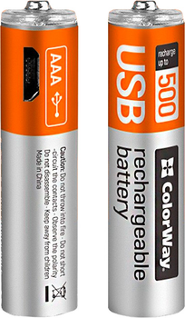 Akumulatory ColorWay AAA 1.5 V 400 mAh 2 szt (CW-UBAAA-01)