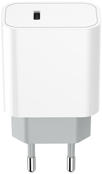 Мережевий зарядний пристрій ColorWay Power Delivery USB Type-C 20W White (CW-CHS026PD-WT)
