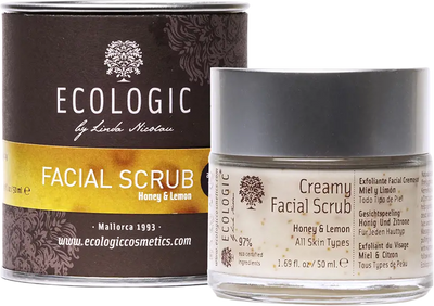 Scrub do twarzy Ecologic Cosmetics Honey & Lemon 50 ml (8424353100187)