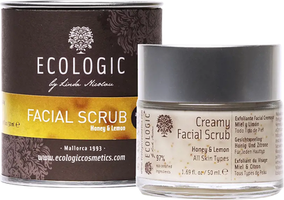 Scrub do twarzy Ecologic Cosmetics Honey & Lemon 50 ml (8424353100187)