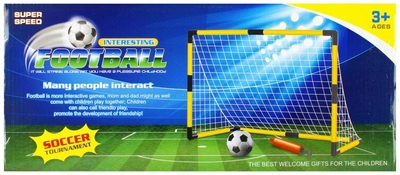 Bramka do piłki nożnej Mega Creative Interesting Football z akcesoriami 99 x 76 x 42 cm (5908275169703)