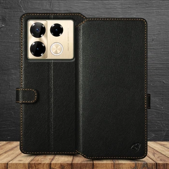 Чехол-портмоне Stenk Premium Wallet для Infinix Note 40 Pro Plus Чёрный (77014)