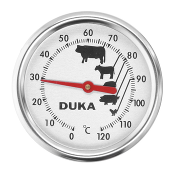 Termometr kuchenny do mięsa Duka Kitchen stalowy srebrny (5904422203559)