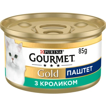 Паштет Gourmet Gold (Гурмет Голд) с кроликом для котов, 85 г
