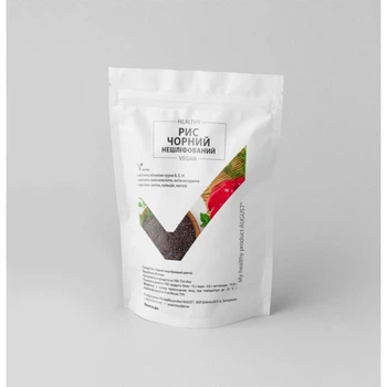 Рис Чёрный нешлифованый My healthy product AUGUST 450г