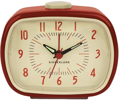 Настільний годинник-будильник Kikkerland AC08-R-EU Червоний (0612615061033)