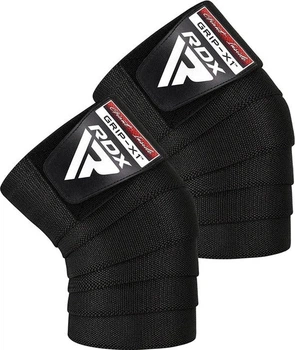 Бинти на коліна RDX K1 GYM Knee Wraps Full Black (WAH-K1FB)